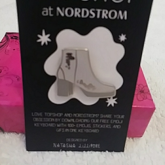 Topshop at Nordstrom Gray Ankle Boot Pin - Picture 3 of 5